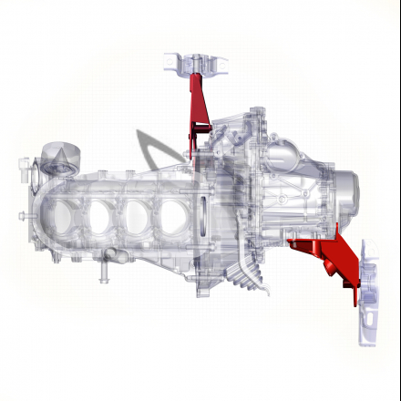 Комплект усиленных кронштейнов СА для тросиковой МКПП, ВАЗ КАЛИНА ГРАНТА ДАТСУН