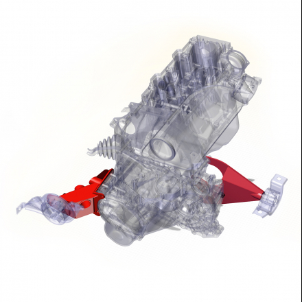 Комплект усиленных кронштейнов СА для кулисной МКПП, ВАЗ КАЛИНА ГРАНТА