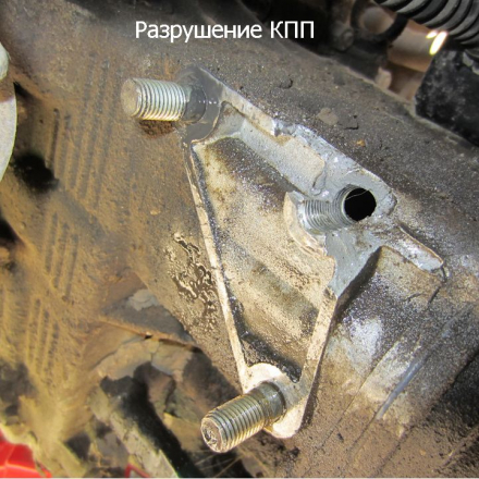 Усиленный кронштейн левой опоры СА для Калины, Гранты с кулисной МКПП