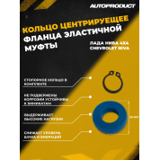 Кольцо центрирующее фланца эластичной муфты КПП  для Лада 4х4 (Нива), Chevrolet Niva 
