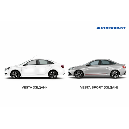 Комплект VESTA SPORT/ VESTA Cross: Пружины передние -40/ задние -20  ВЕСТА (шумоизолятор в комплекте)